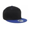 Flat peak cap - 4106:Black, Cotton, Blue
